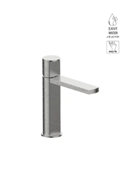 BORGIA 89050A - Countertop single handle stainless steel washbasin mixer by Rubinetterie Frattini - view 3
